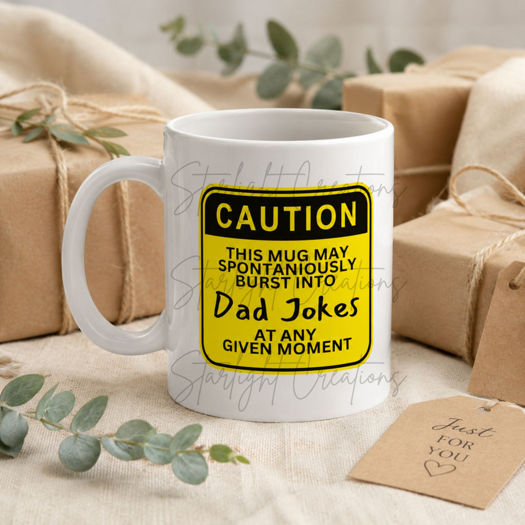 Funny Dad Joke Mug | 21 Funny Designs | 11oz Ceramic Gift Mug for Dad | Father's Day, Birthday & Christmas Gift