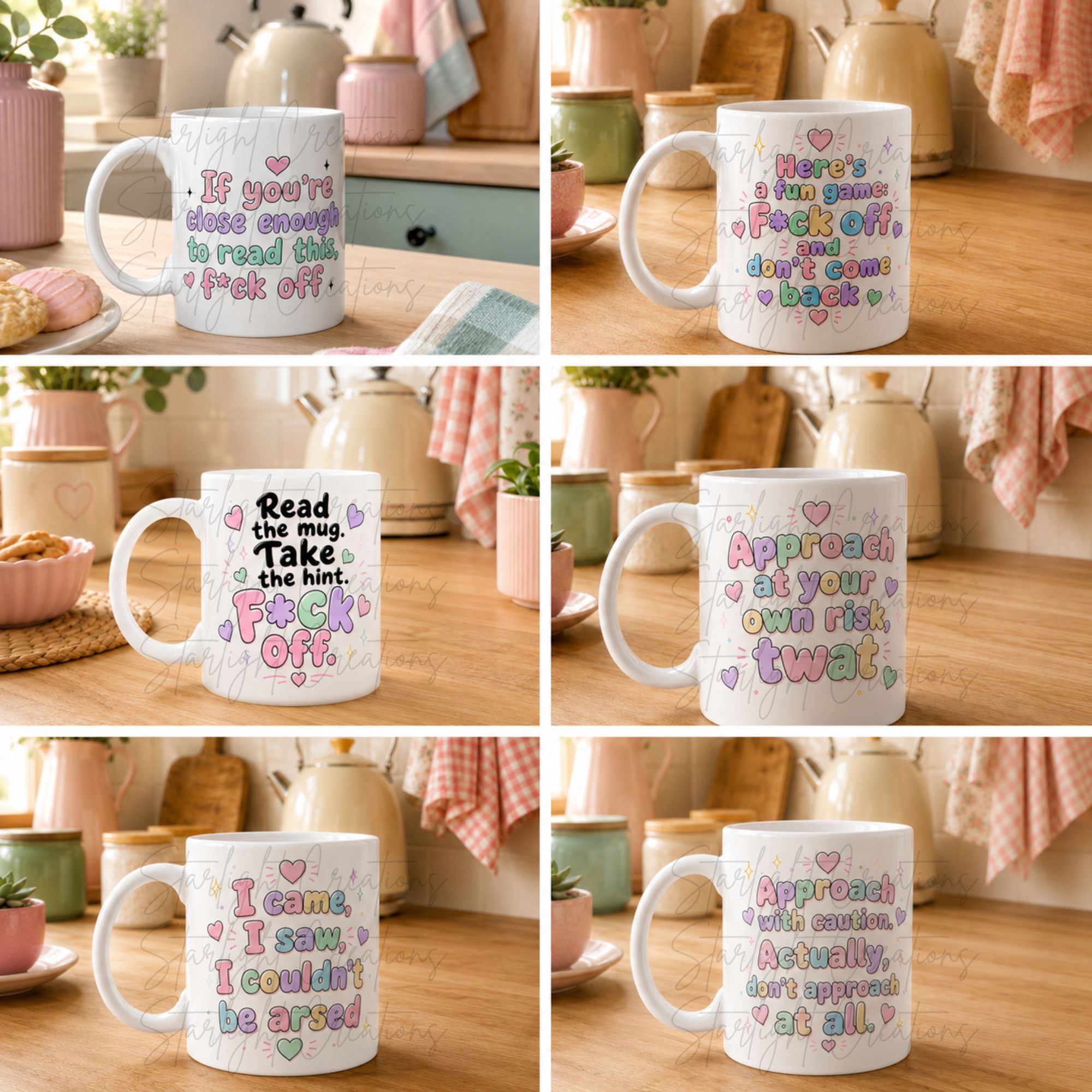 Funny Rude Coffee Mug | Choose Your Design | Sarcastic Novelty 11oz Ceramic Mug | Adult Gift