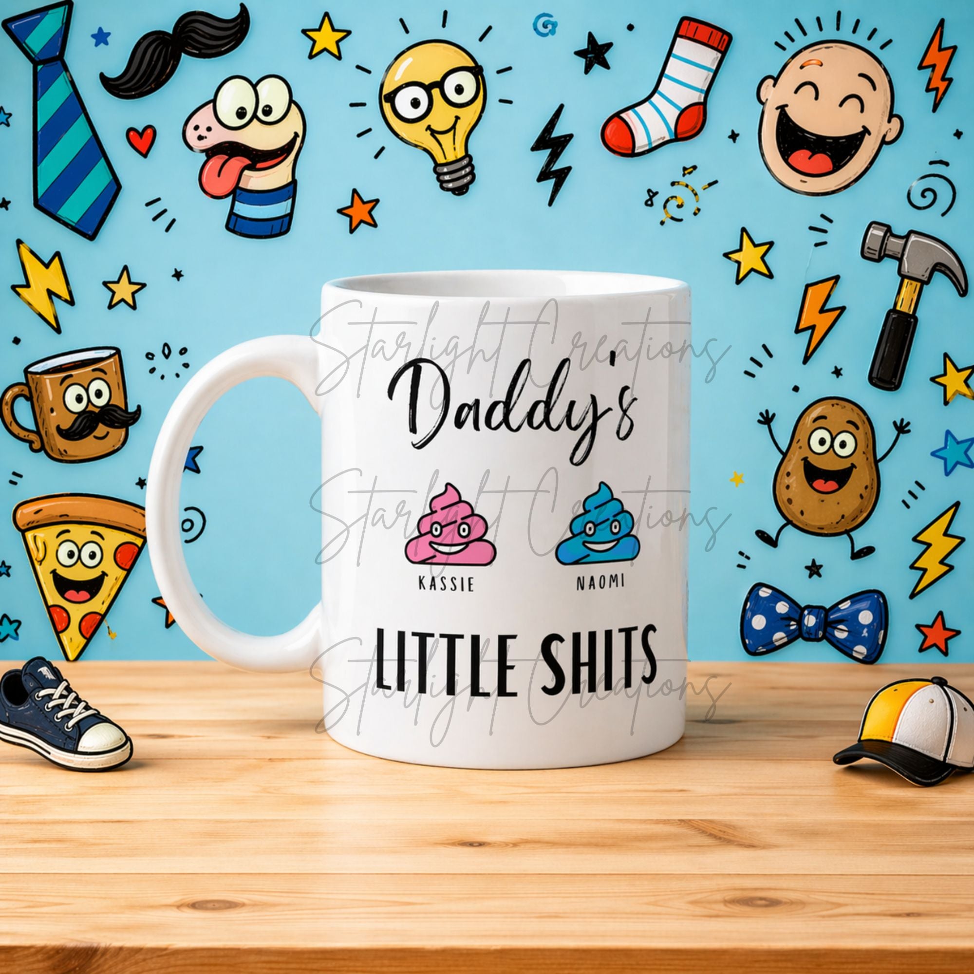 Daddys Little Shits Personalised Mug