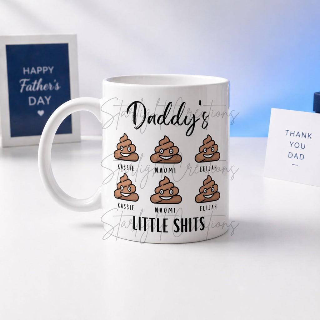 Daddys Little Shits Personalised Mug