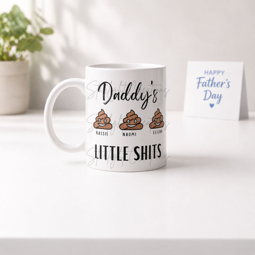 Daddys Little Shits Personalised Mug
