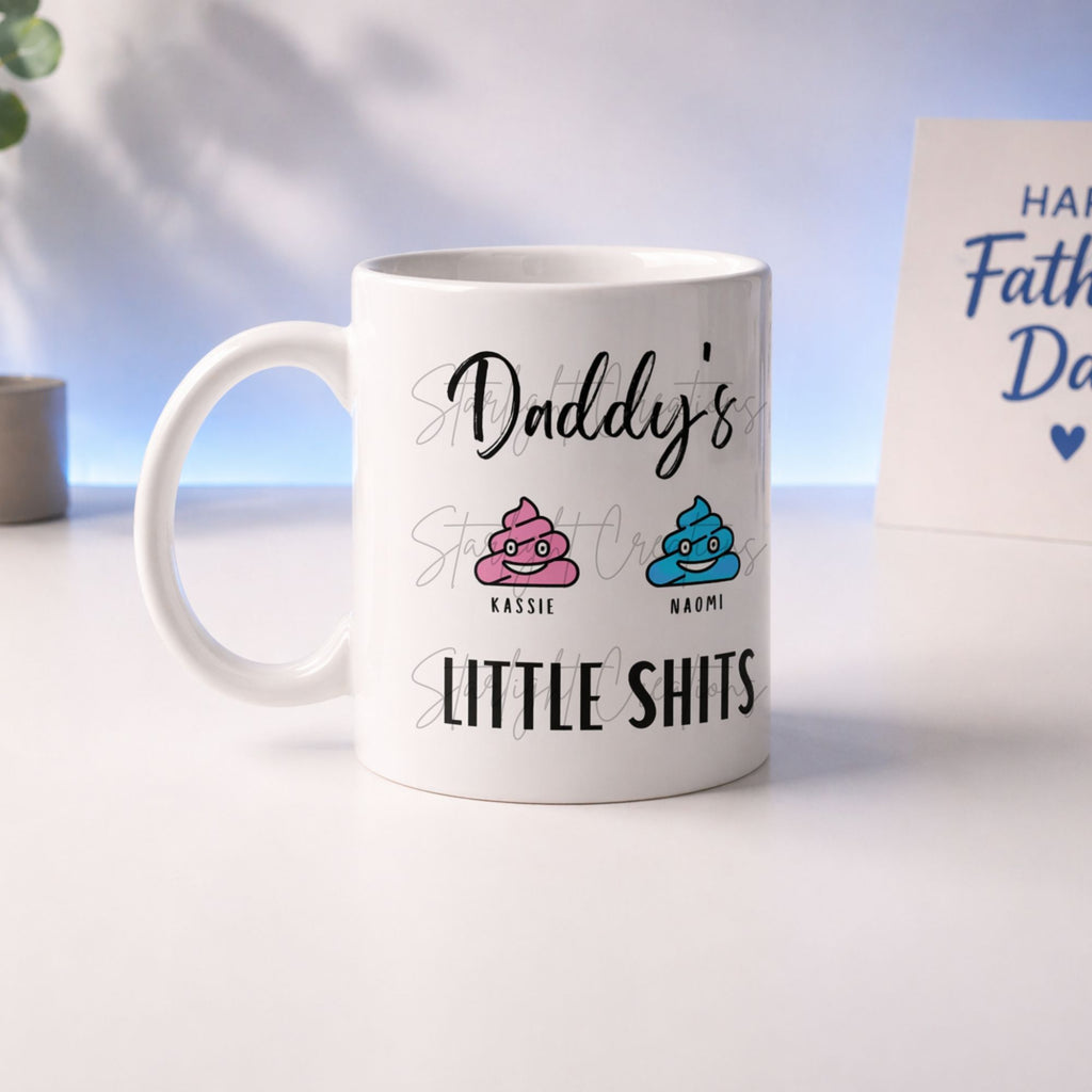 Daddys Little Shits Personalised Mug