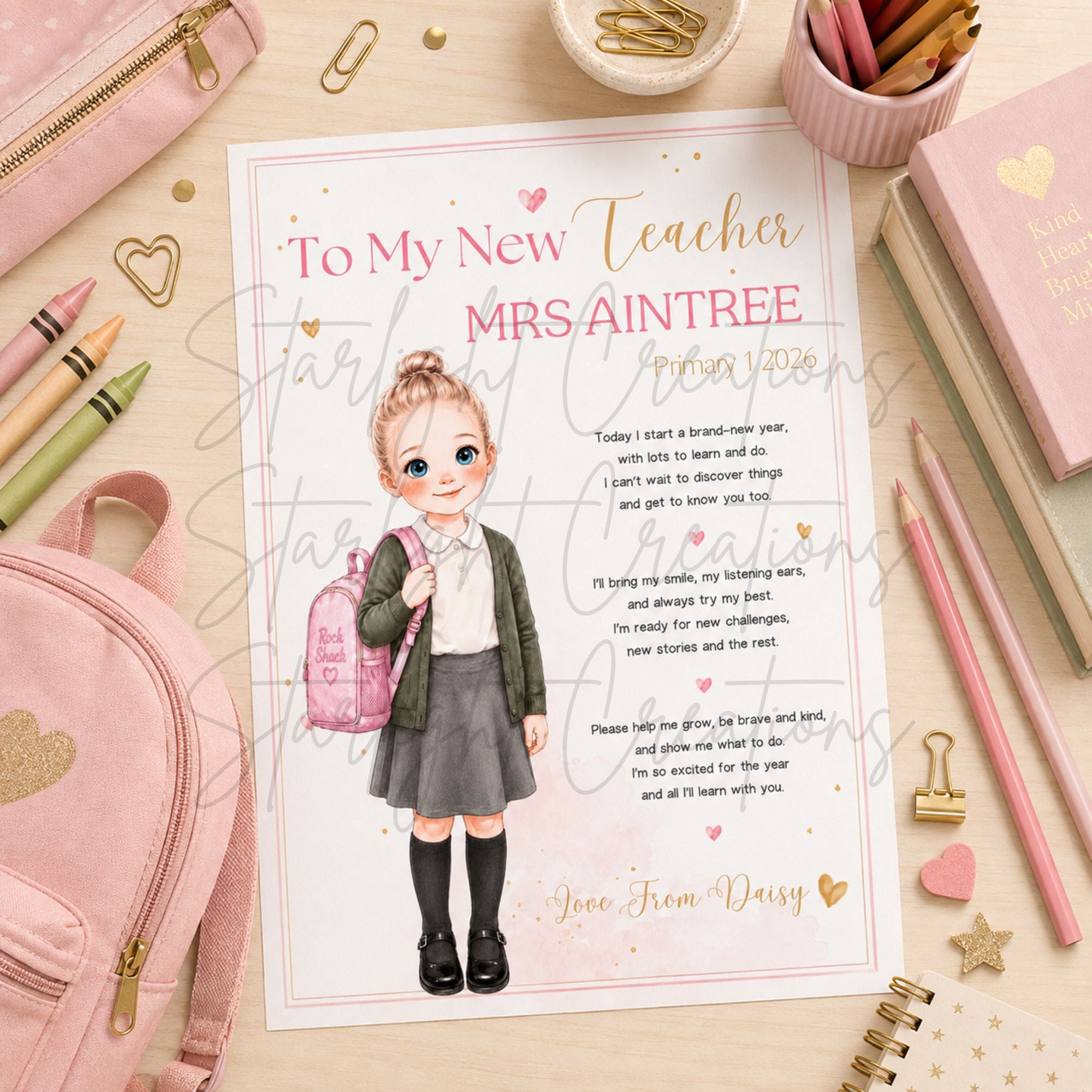 Personalised New Teacher Letter Bundle