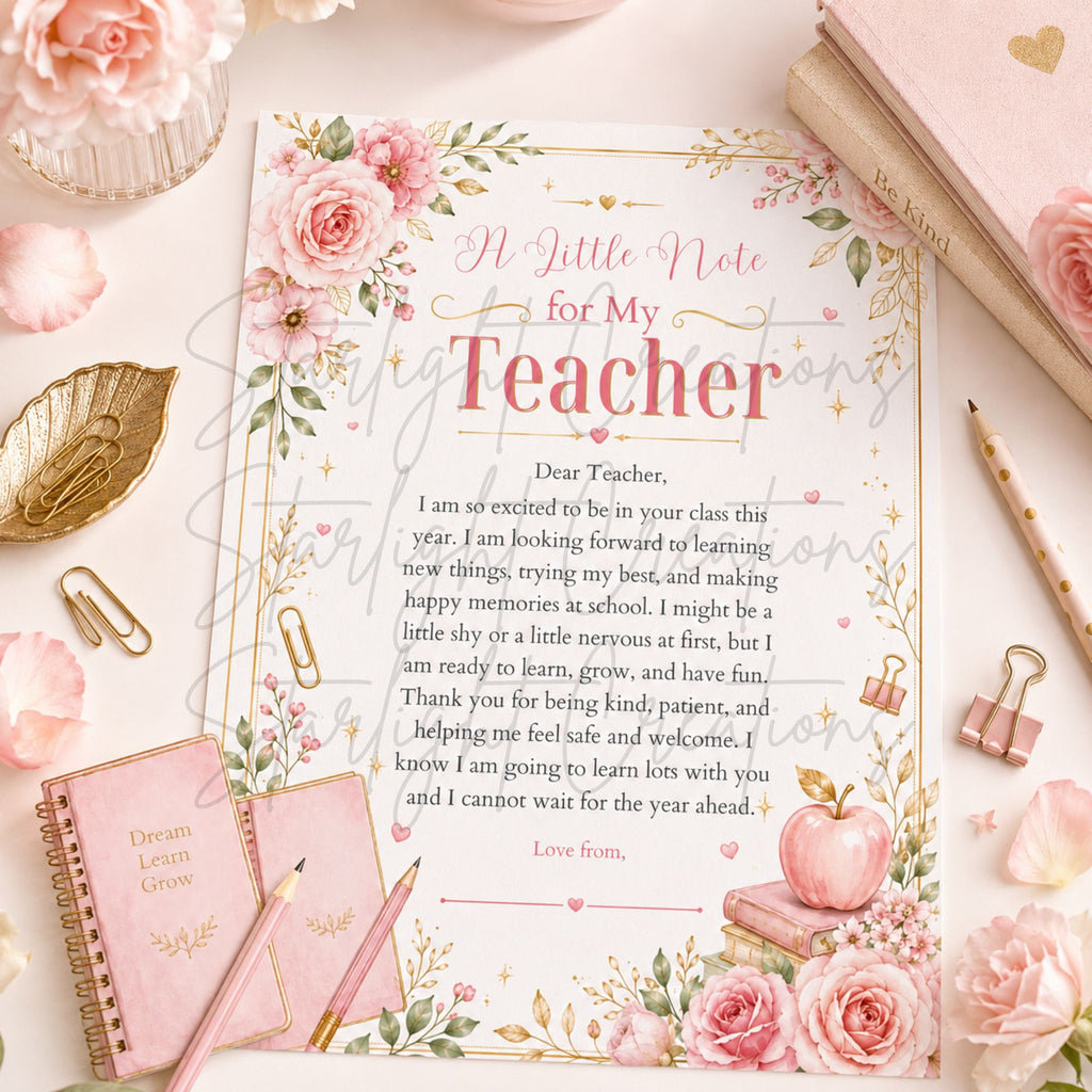 Personalised New Teacher Letter Bundle
