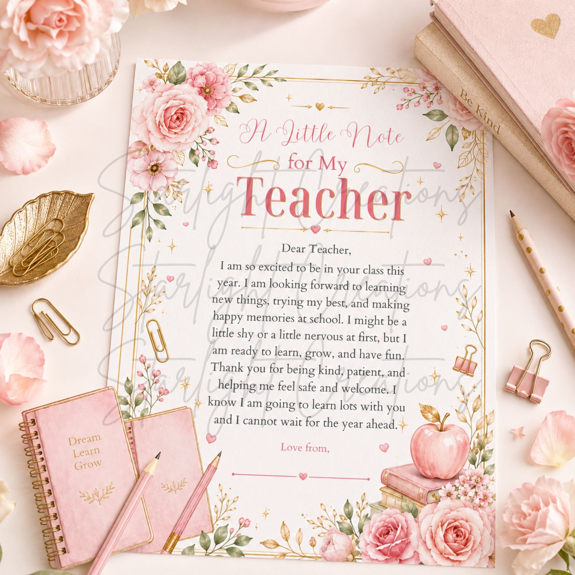 Personalised New Teacher Letter Bundle