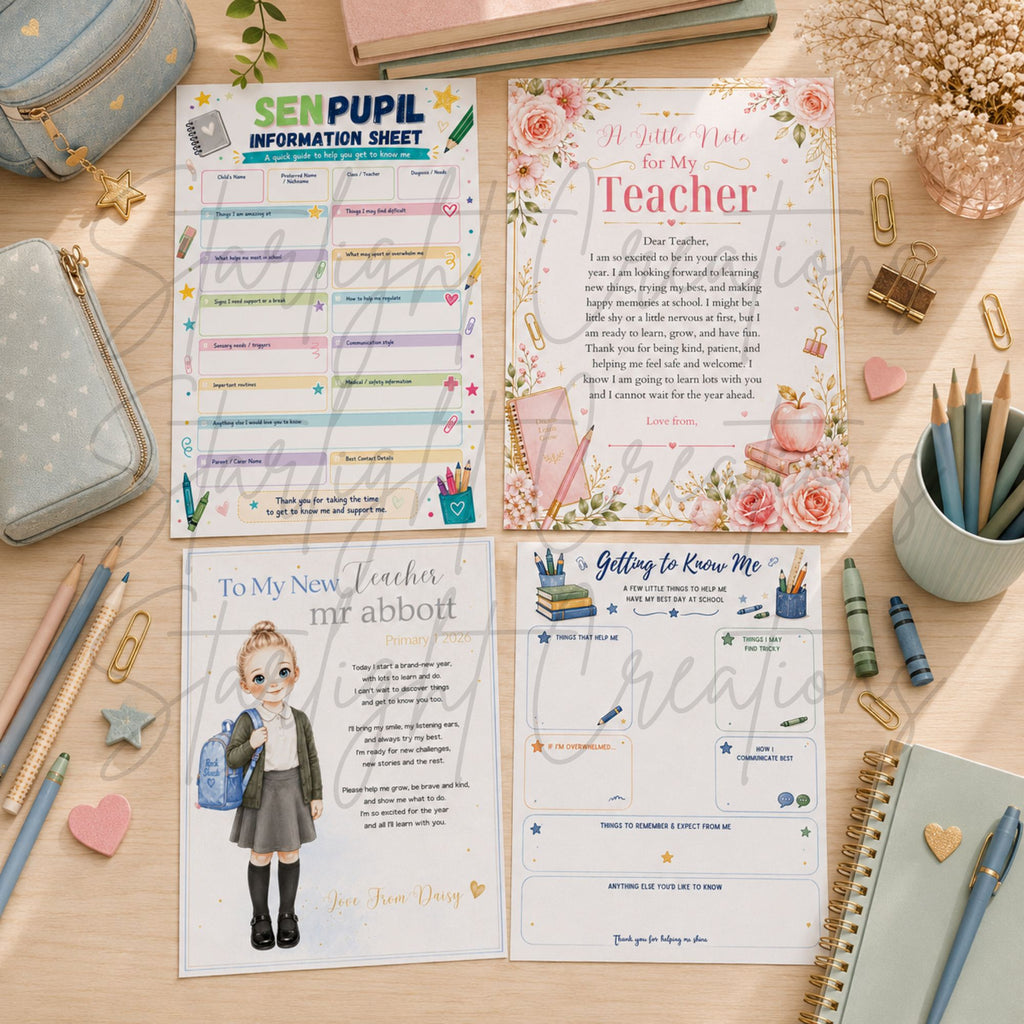 Personalised New Teacher Letter Bundle