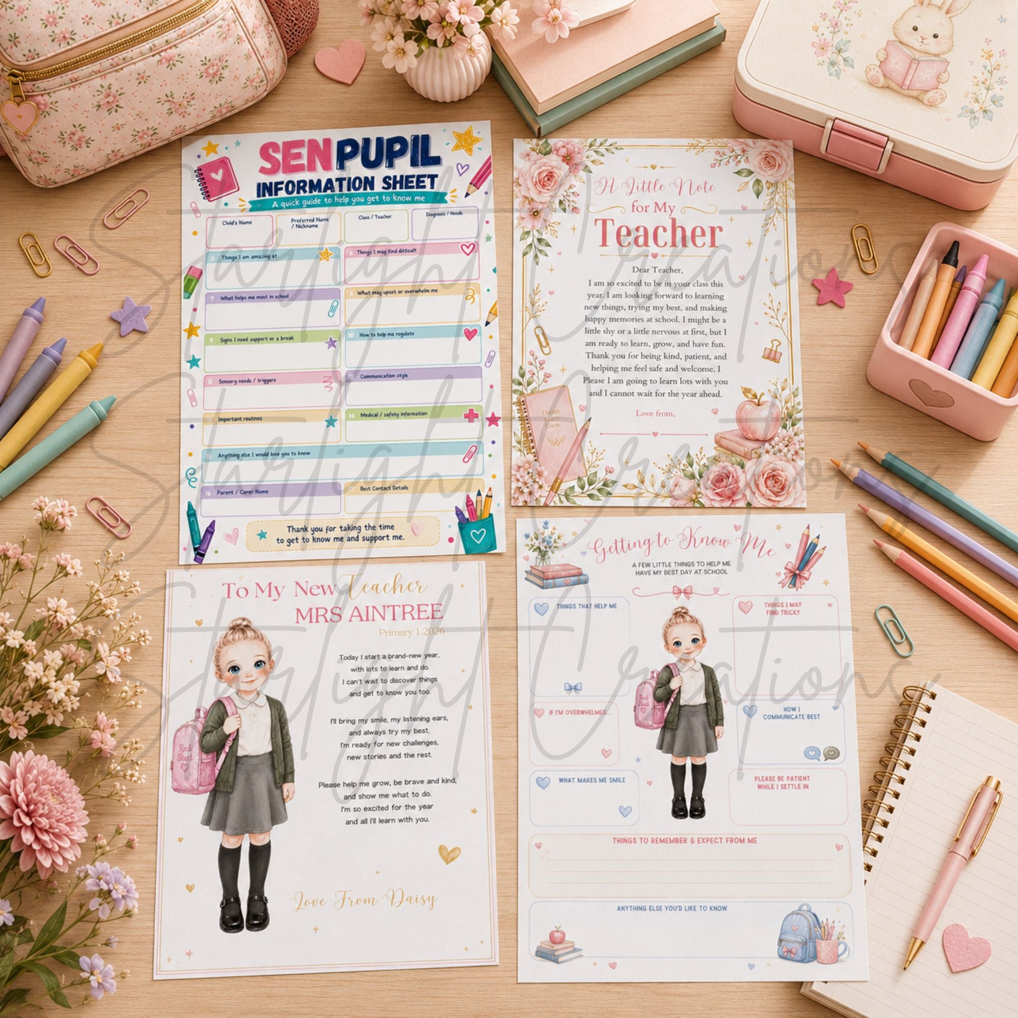 Personalised New Teacher Letter Bundle