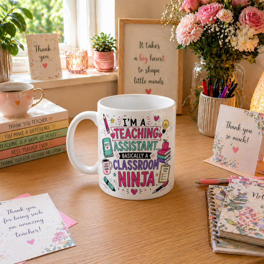 Teaching Assistant Mug – Basically a Classroom Ninja