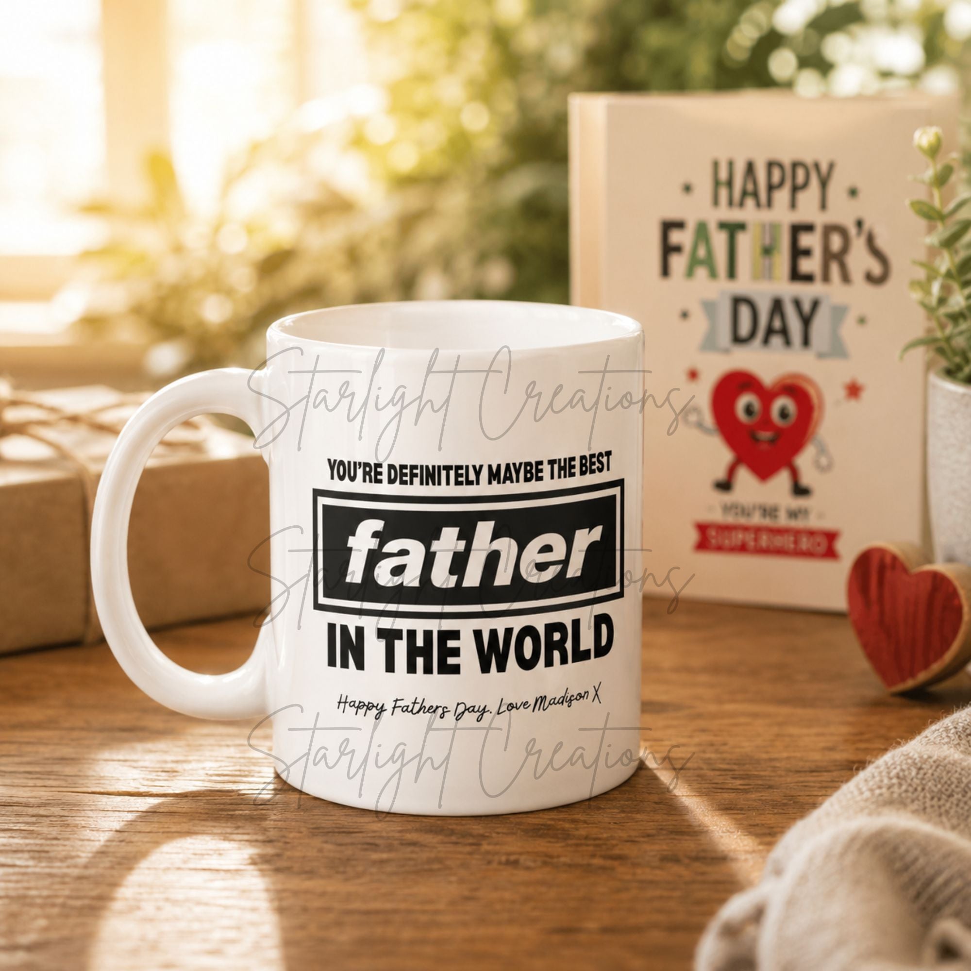 Personalised Father’s Day Mug – Funny “You’re Definitely Maybe The Best…” Mug – Dad, Daddy, Father, Stepdad & Grandad Gift Mug