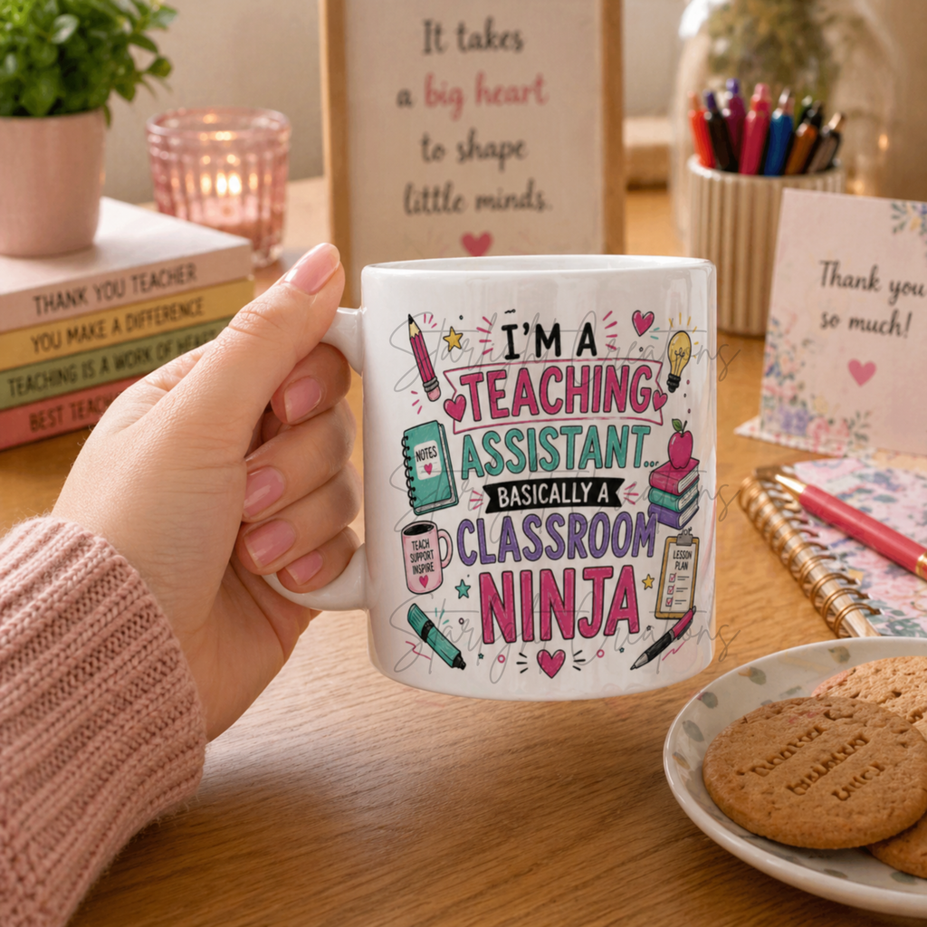 Teaching Assistant Mug – Basically a Classroom Ninja