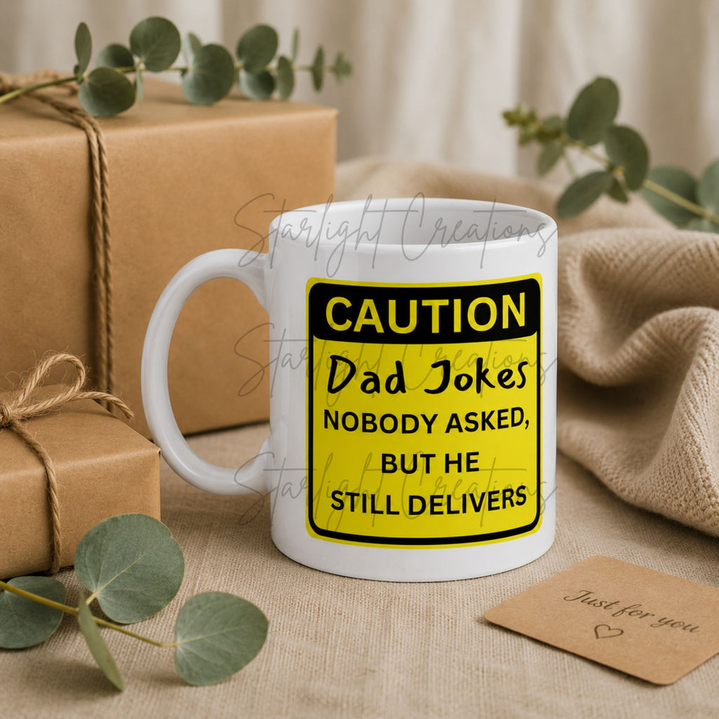 Funny Dad Joke Mug | 21 Funny Designs | 11oz Ceramic Gift Mug for Dad | Father's Day, Birthday & Christmas Gift