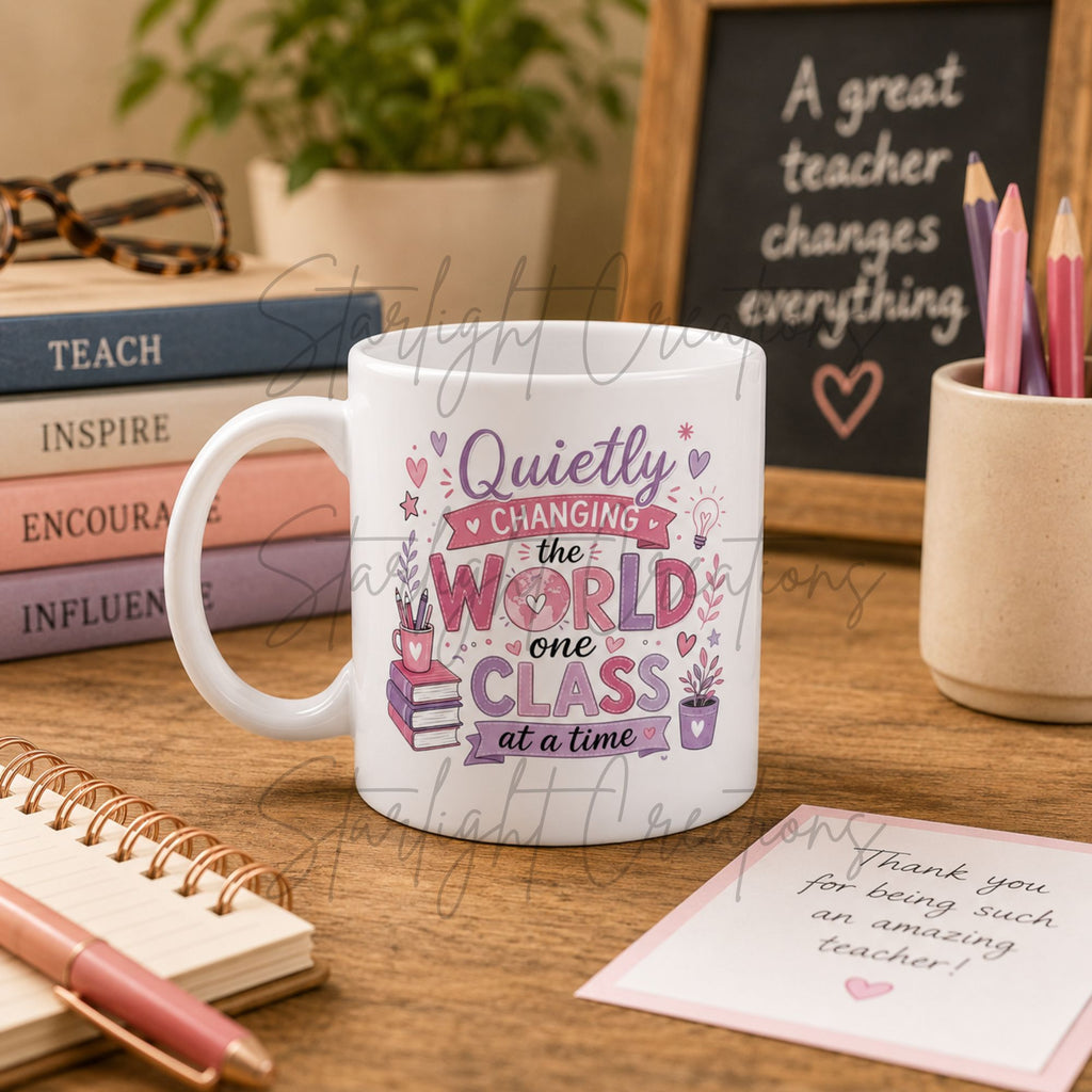 Teacher Mug & Coaster Gift Set – End of Term Thank You Present