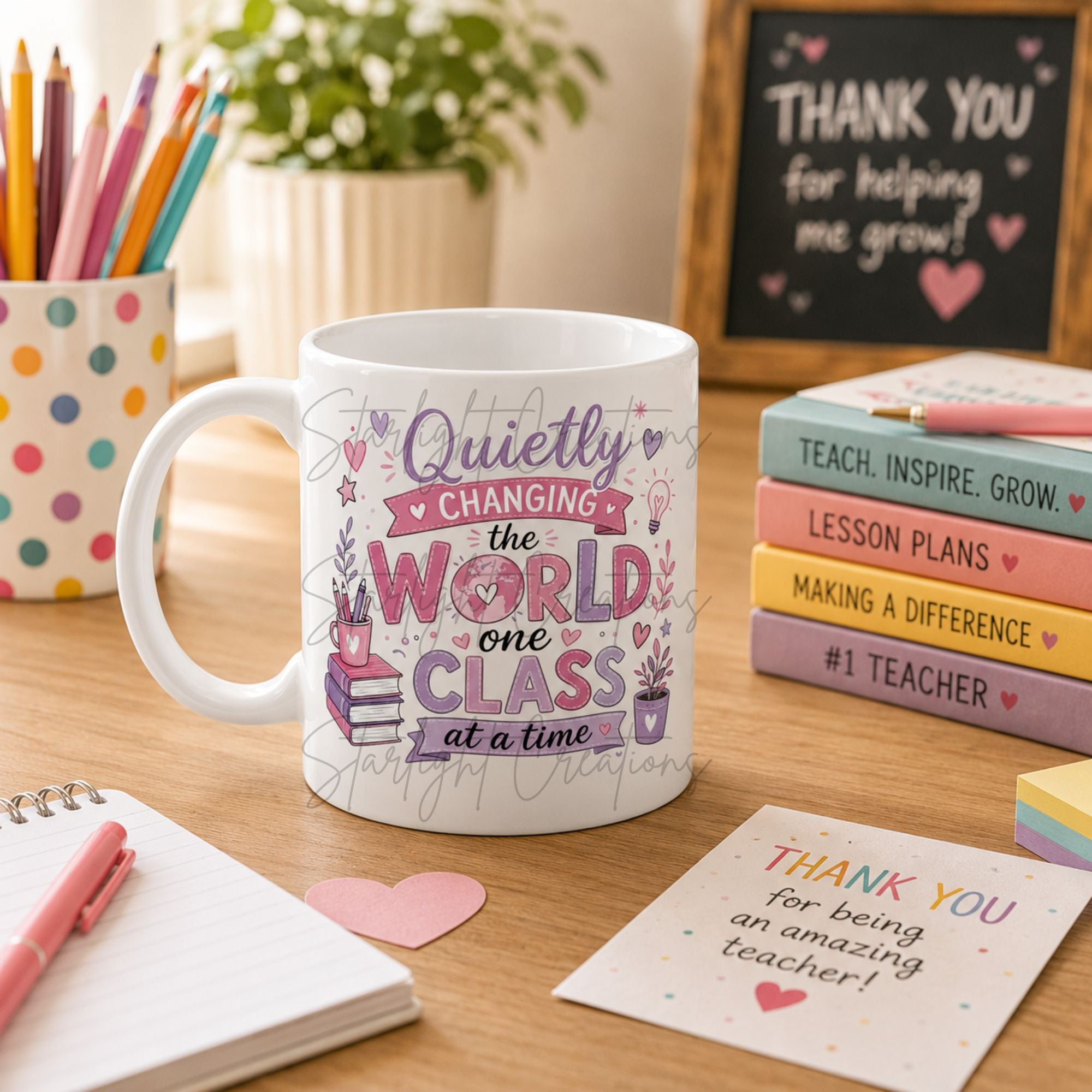 Teacher Mug & Coaster Gift Set – End of Term Thank You Present