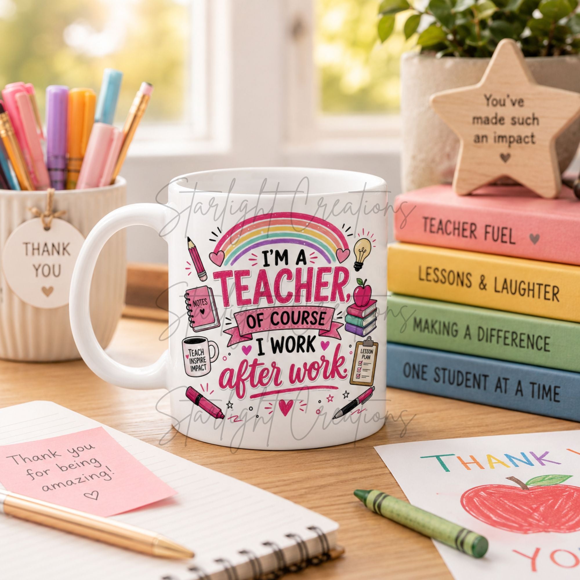 Teacher Mug & Coaster Gift Set – End of Term Thank You Present