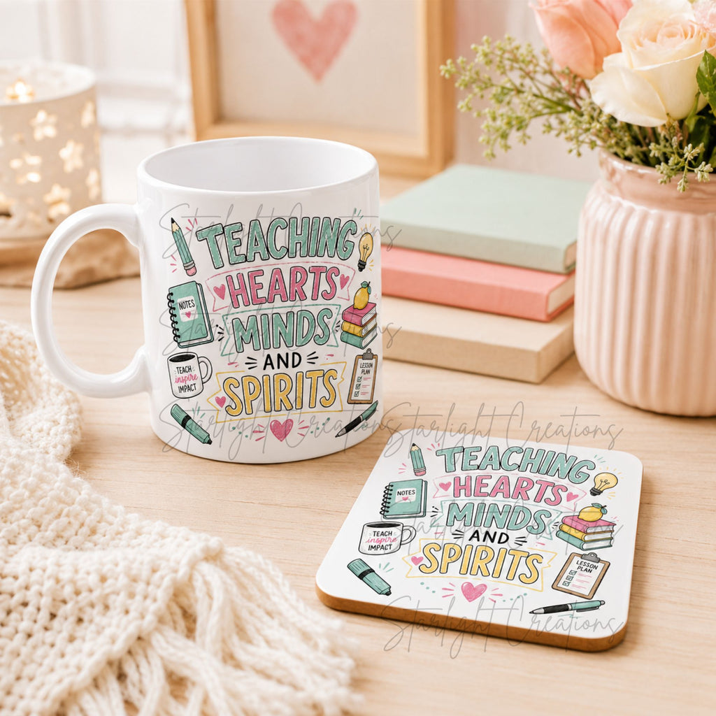 Teacher Mug & Coaster Gift Set – End of Term Thank You Present