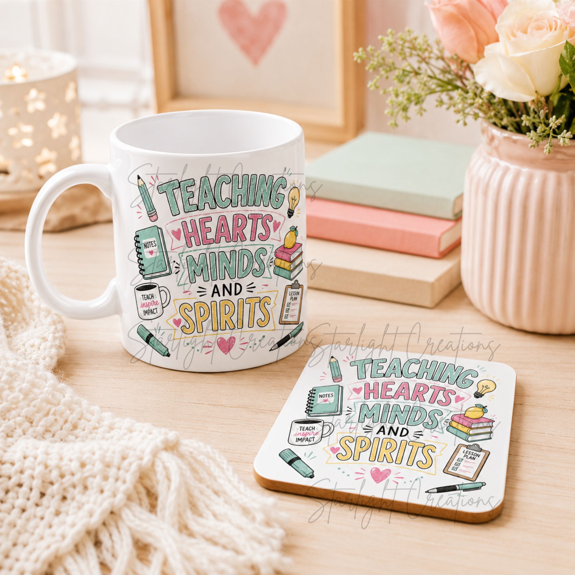 Teacher Mug & Coaster Gift Set – End of Term Thank You Present
