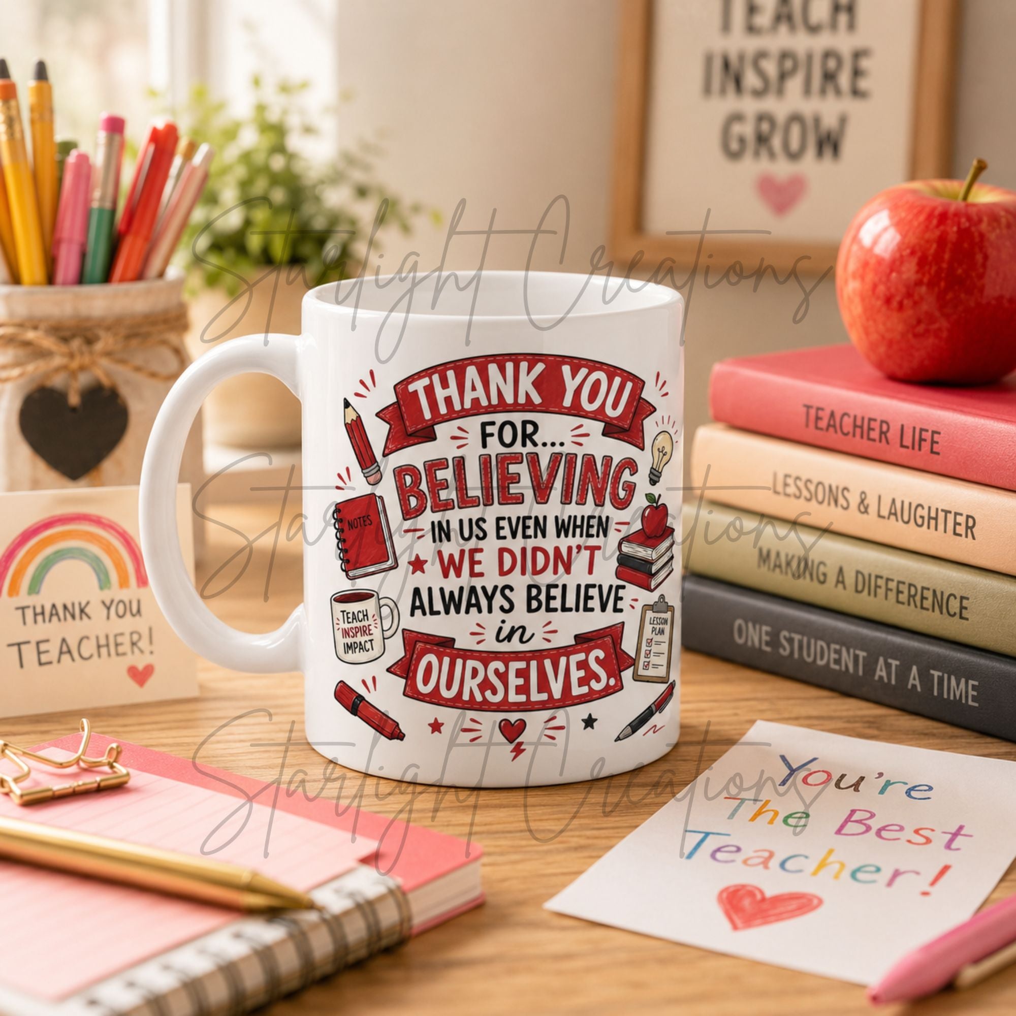 Teacher Mug & Coaster Gift Set – End of Term Thank You Present