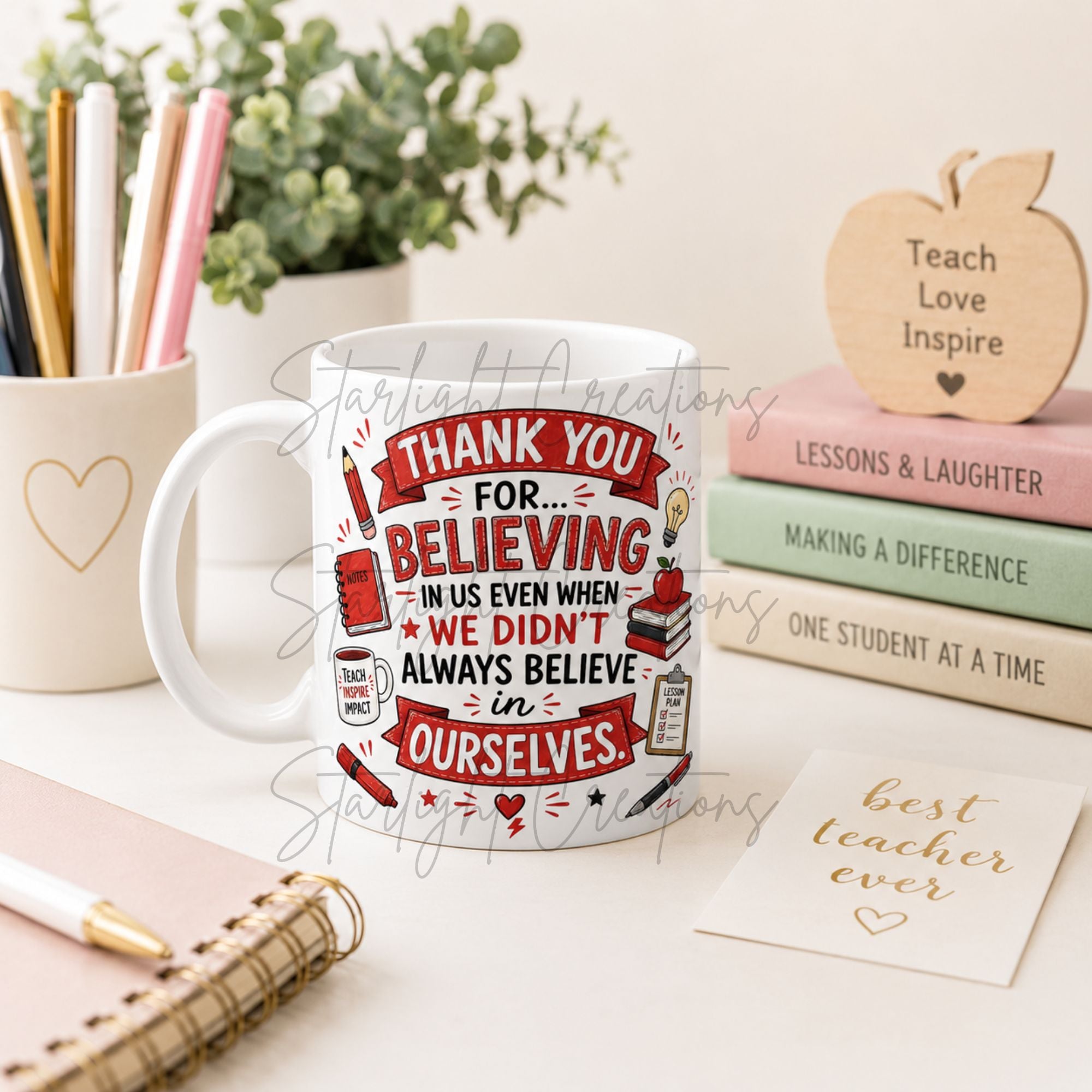 Teacher Mug & Coaster Gift Set – End of Term Thank You Present