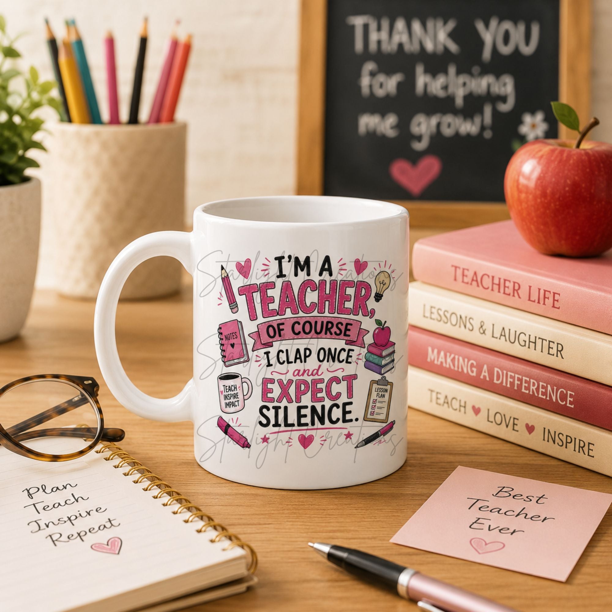 Teacher Mug & Coaster Gift Set – End of Term Thank You Present