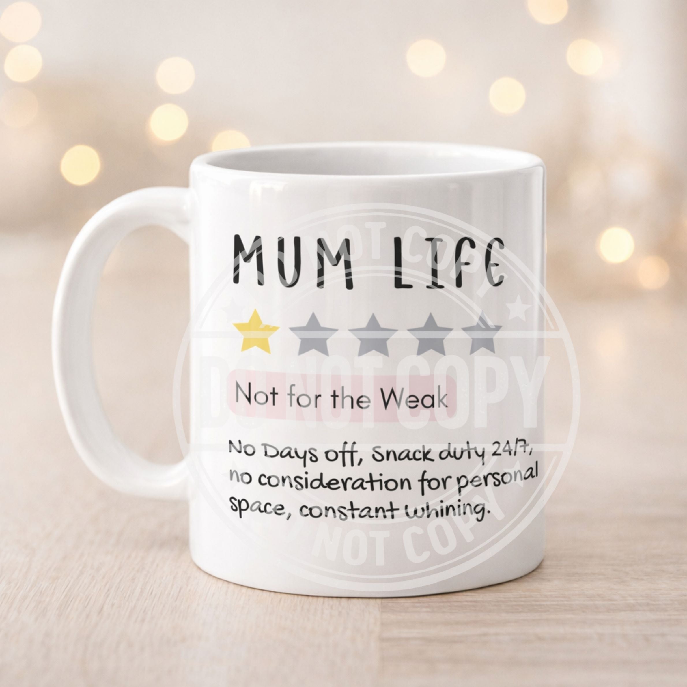 Funny Mum Life Review Mug | Parenting & Single Mum Gift