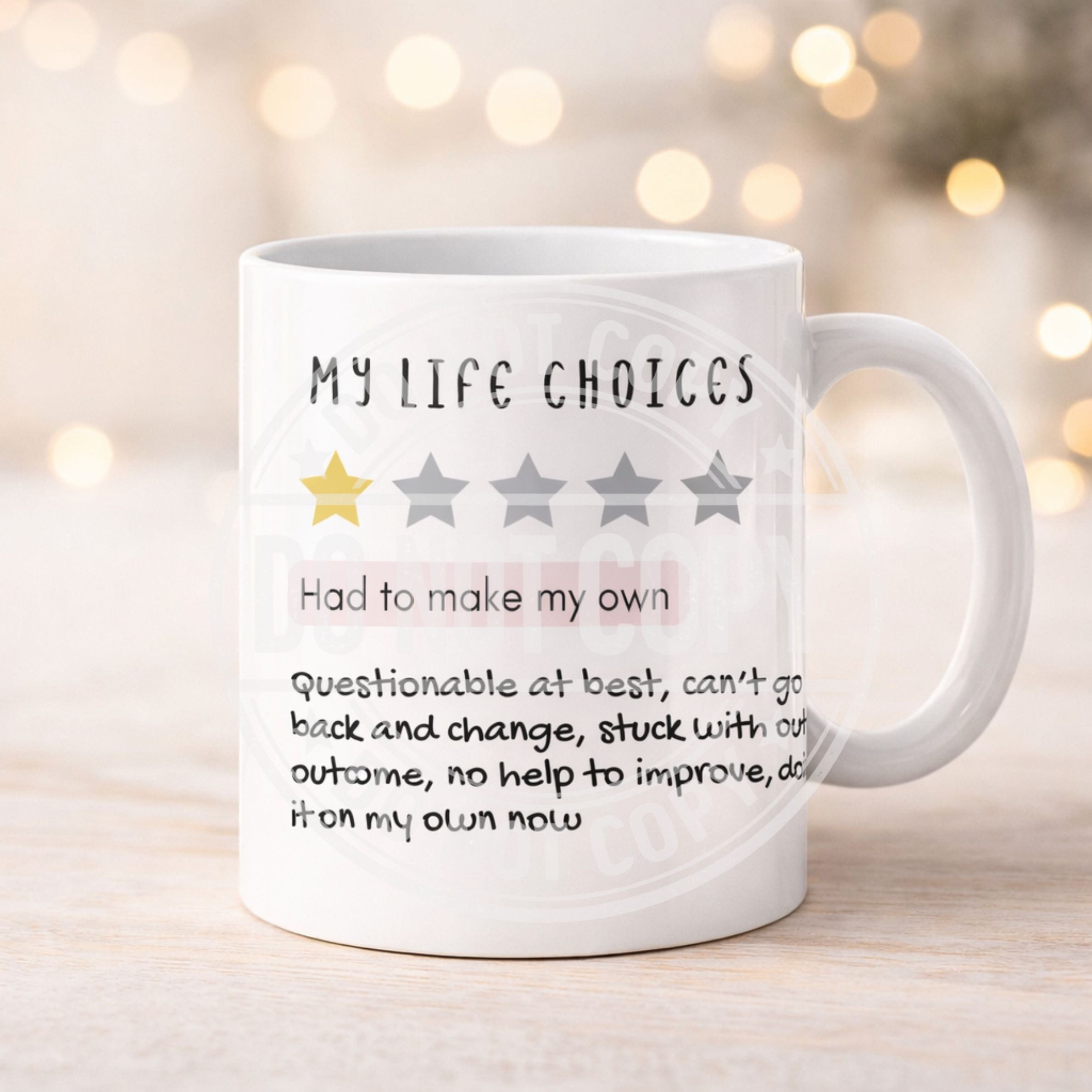 Funny Review Style Mugs | Adulting, Life, Pregnancy, Menopause Gift