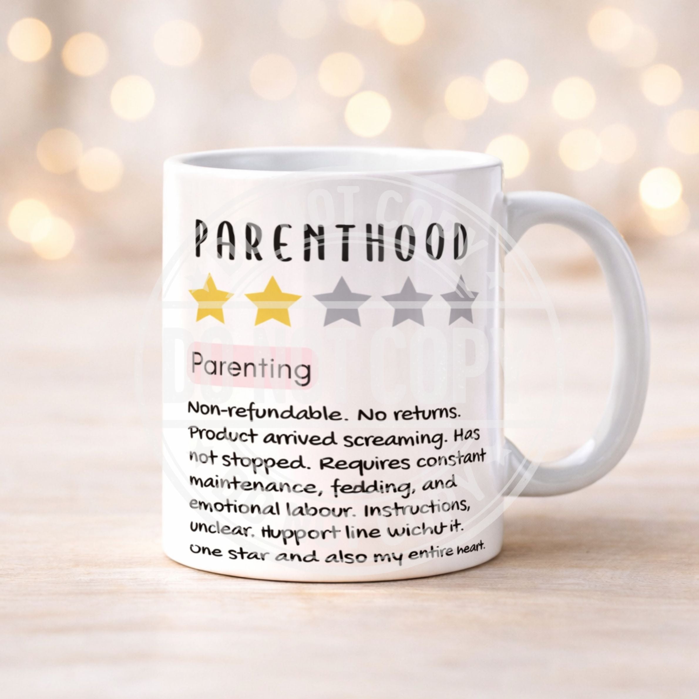 Funny Mum Life Review Mug | Parenting & Single Mum Gift