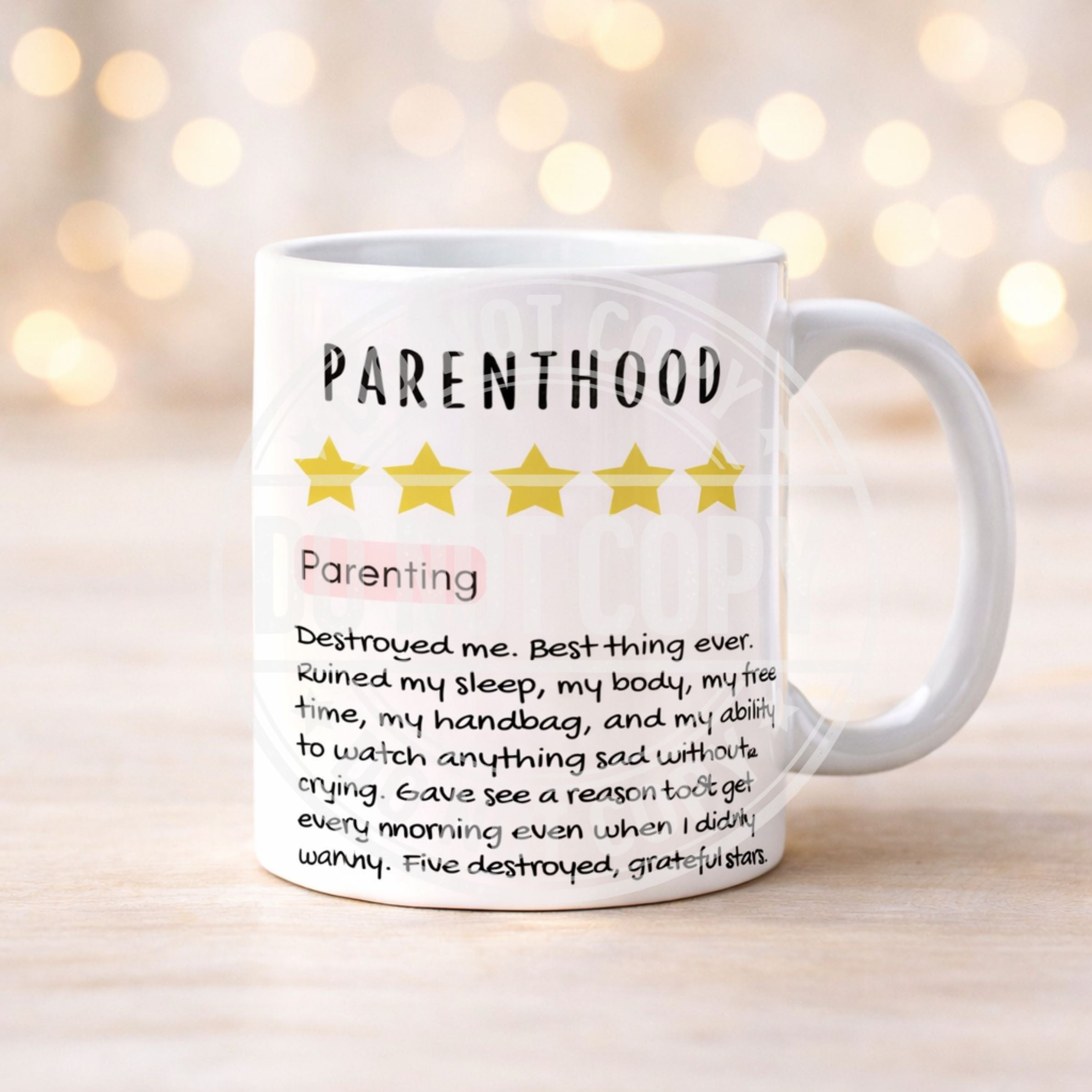 Funny Mum Life Review Mug | Parenting & Single Mum Gift
