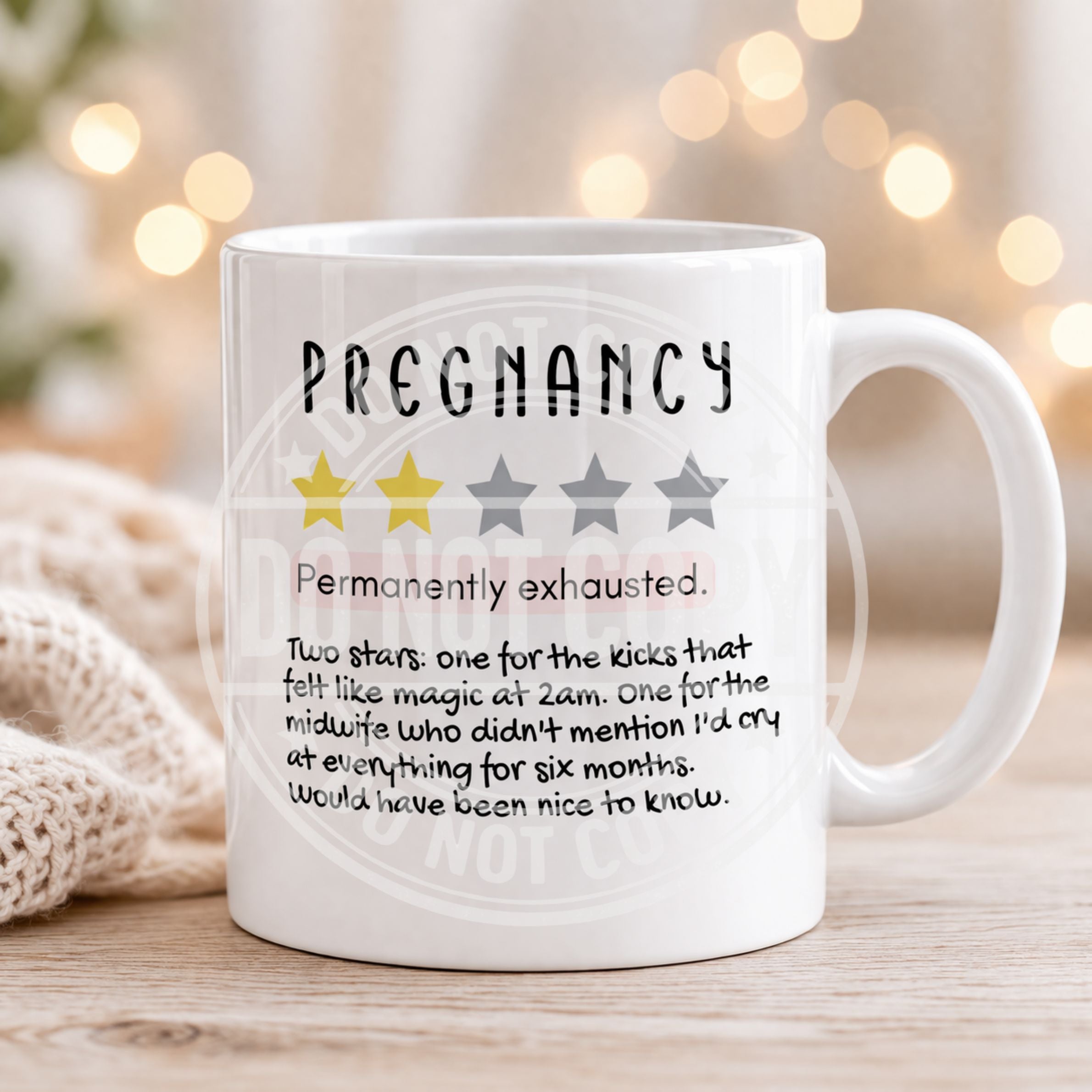 Pregnancy Mug – Non Refundable Funny Mum Gift