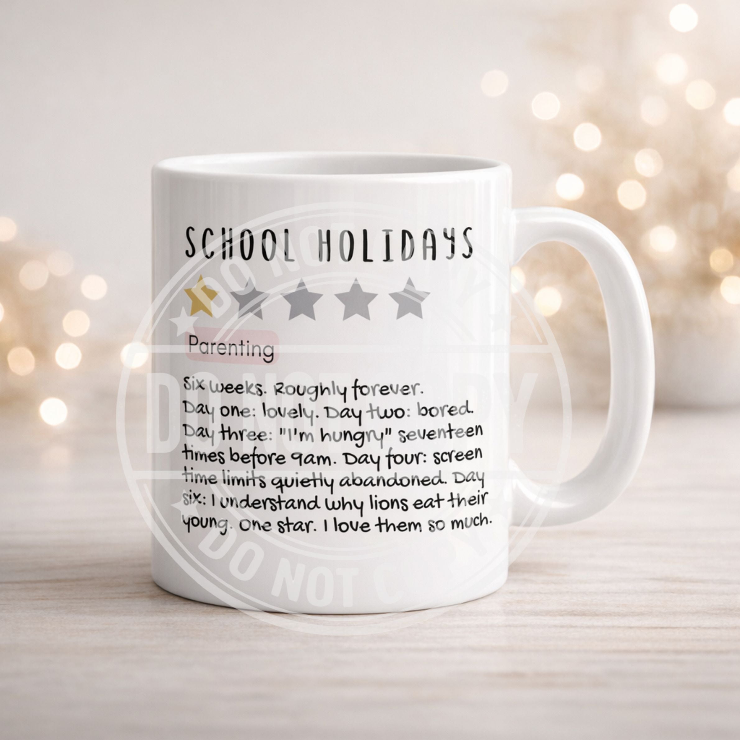 Funny Mum Life Review Mug | Parenting & Single Mum Gift