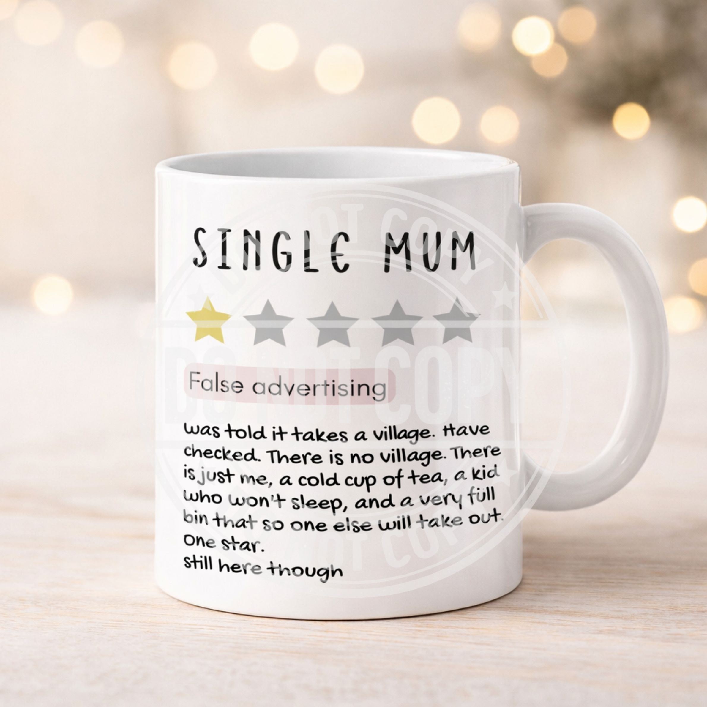 Funny Mum Life Review Mug | Parenting & Single Mum Gift