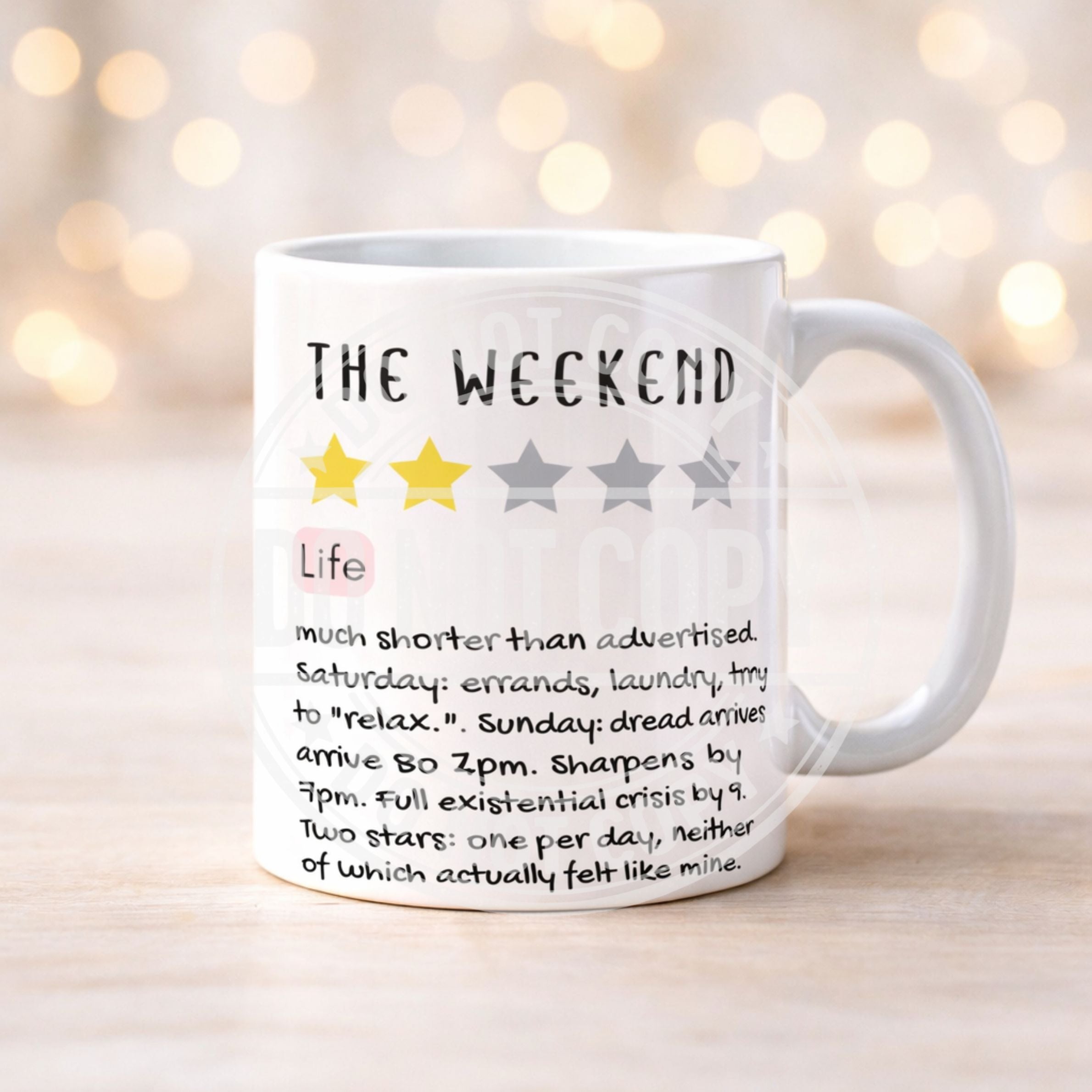 Funny Review Style Mugs | Adulting, Life, Pregnancy, Menopause Gift