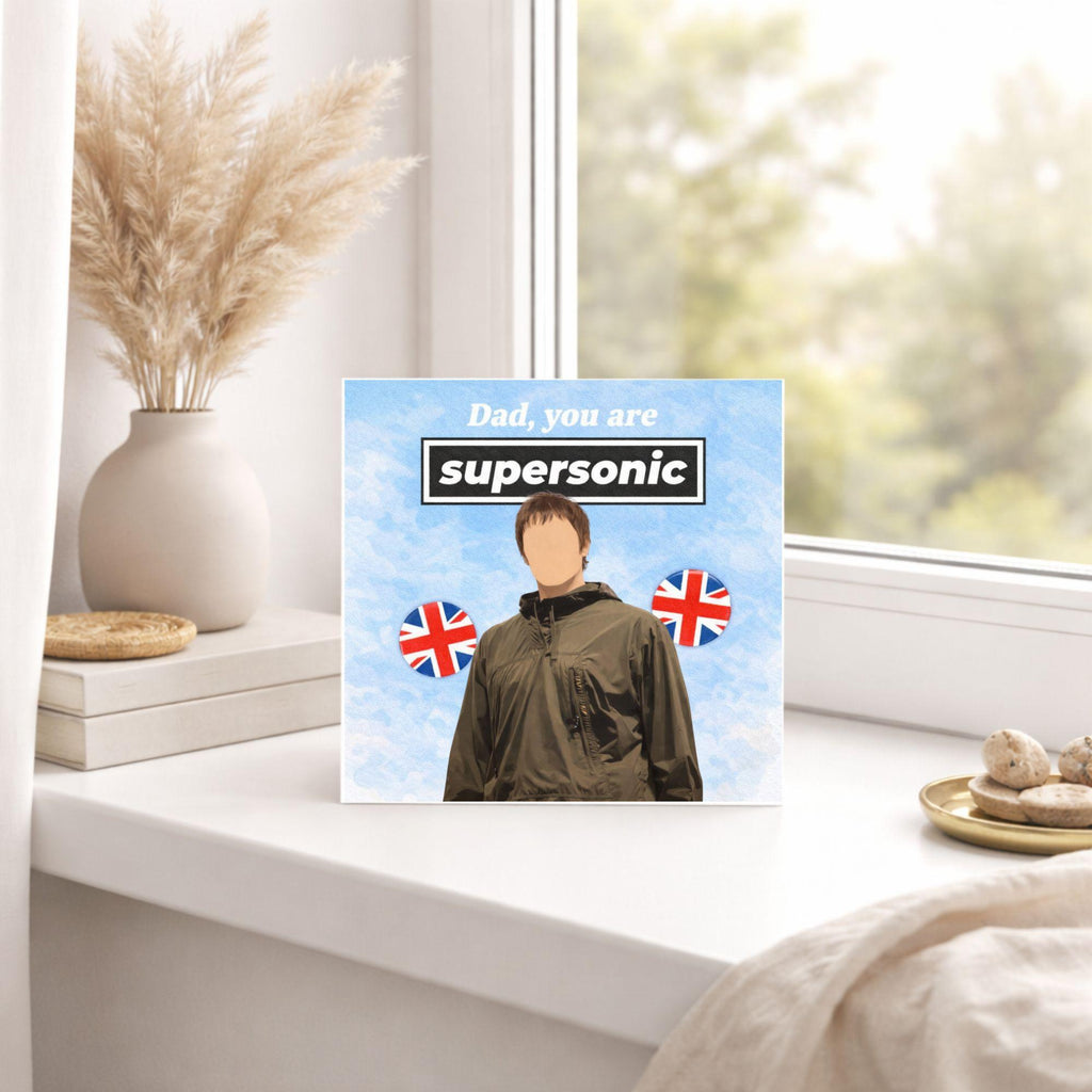 Supersonic Dad Card – Oasis Inspired