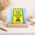 Funny Dad Card – Warning Dad Used The Loo