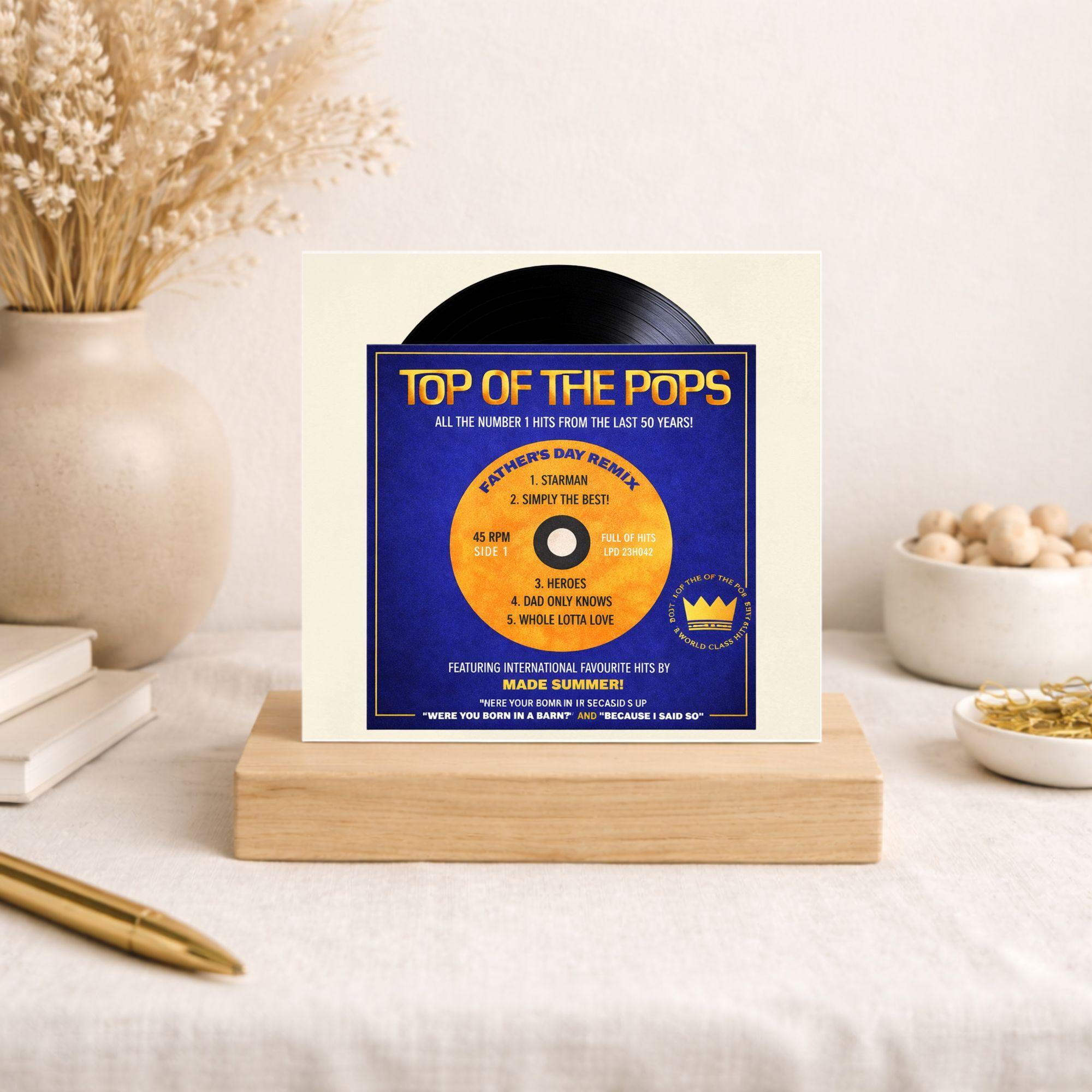 Top of the Pops Dad Card – Music Theme