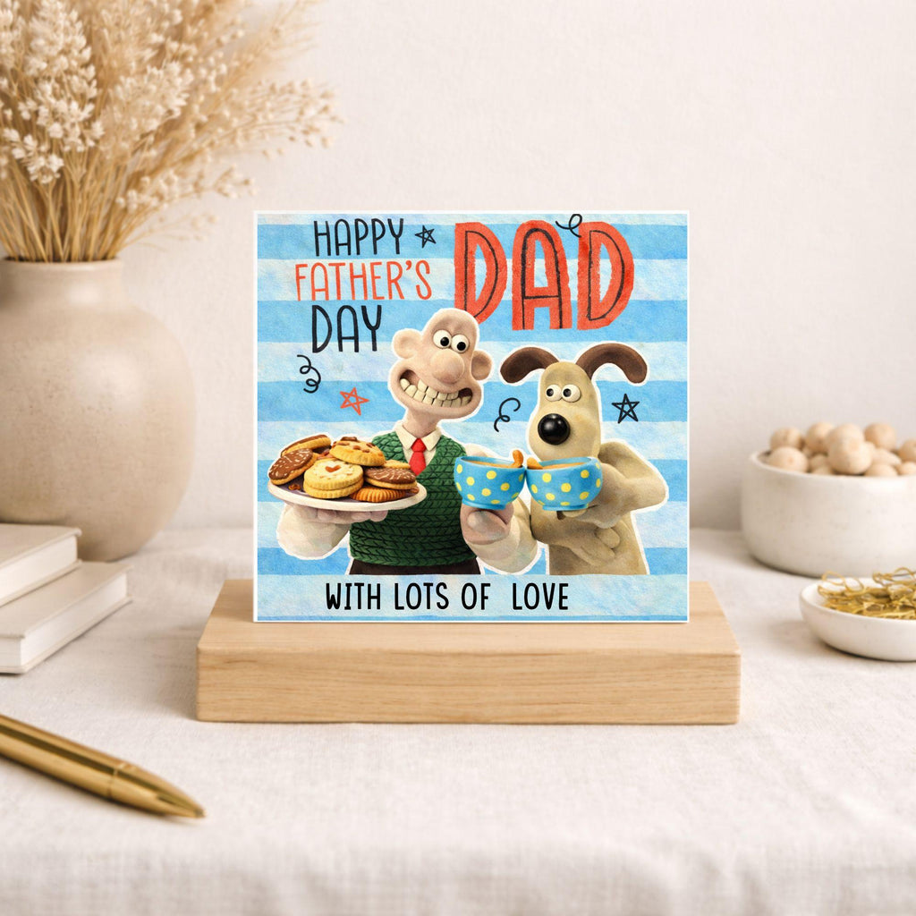 Funny Dad Card – Wallace & Gromit Style