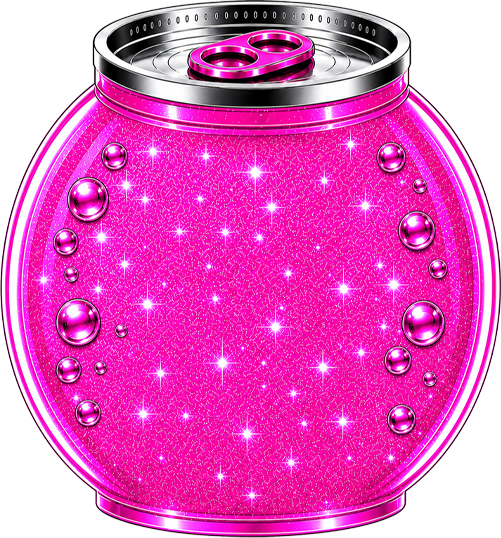 Personalised Glitter Soda Can Keyring | 14 Colours | Custom Name Keychain Gift