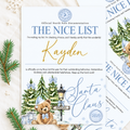 Blue Bear Personalised Christmas Eve Box Certificate | Letter from Santa & Nice List
