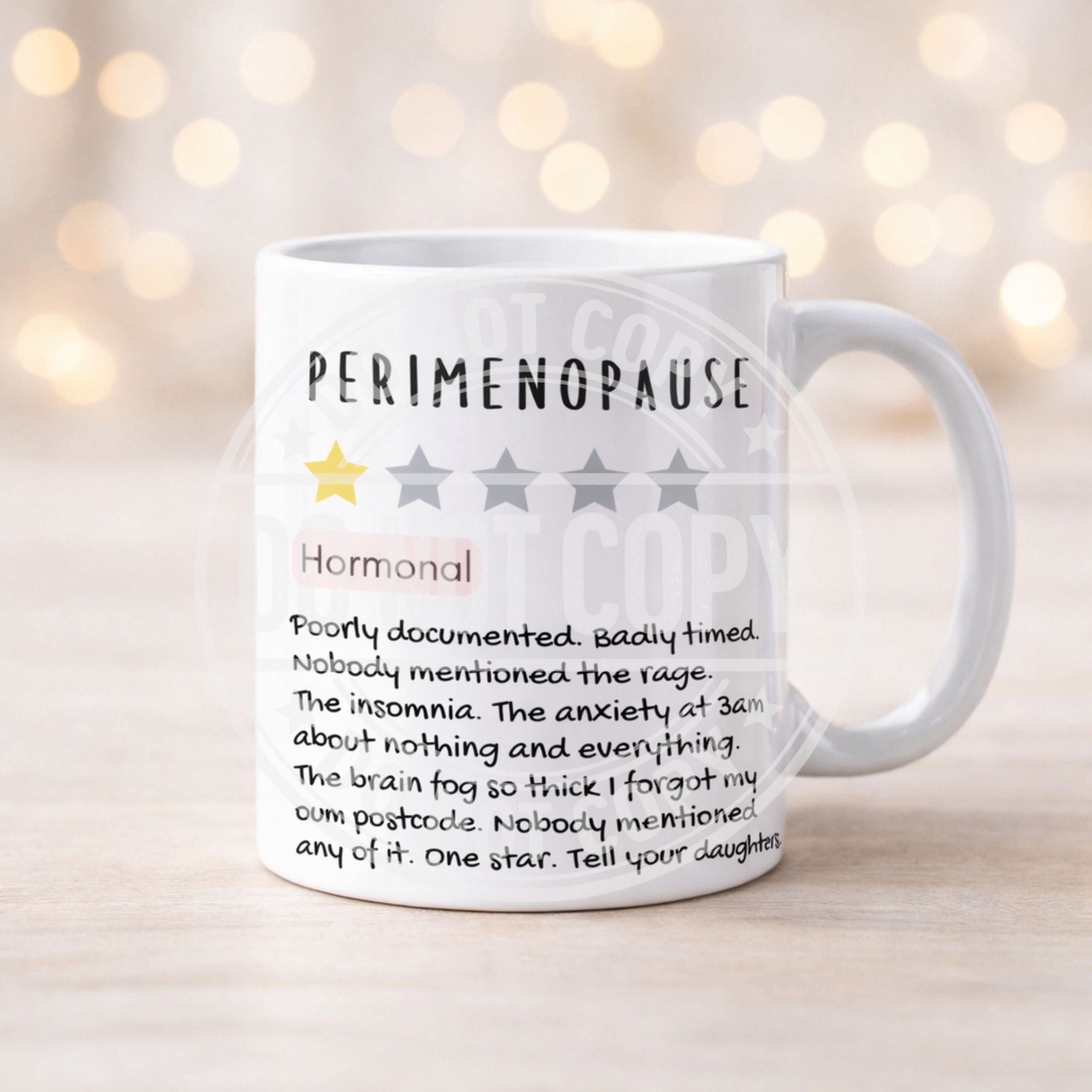 Funny Review Style Mugs | Adulting, Life, Pregnancy, Menopause Gift