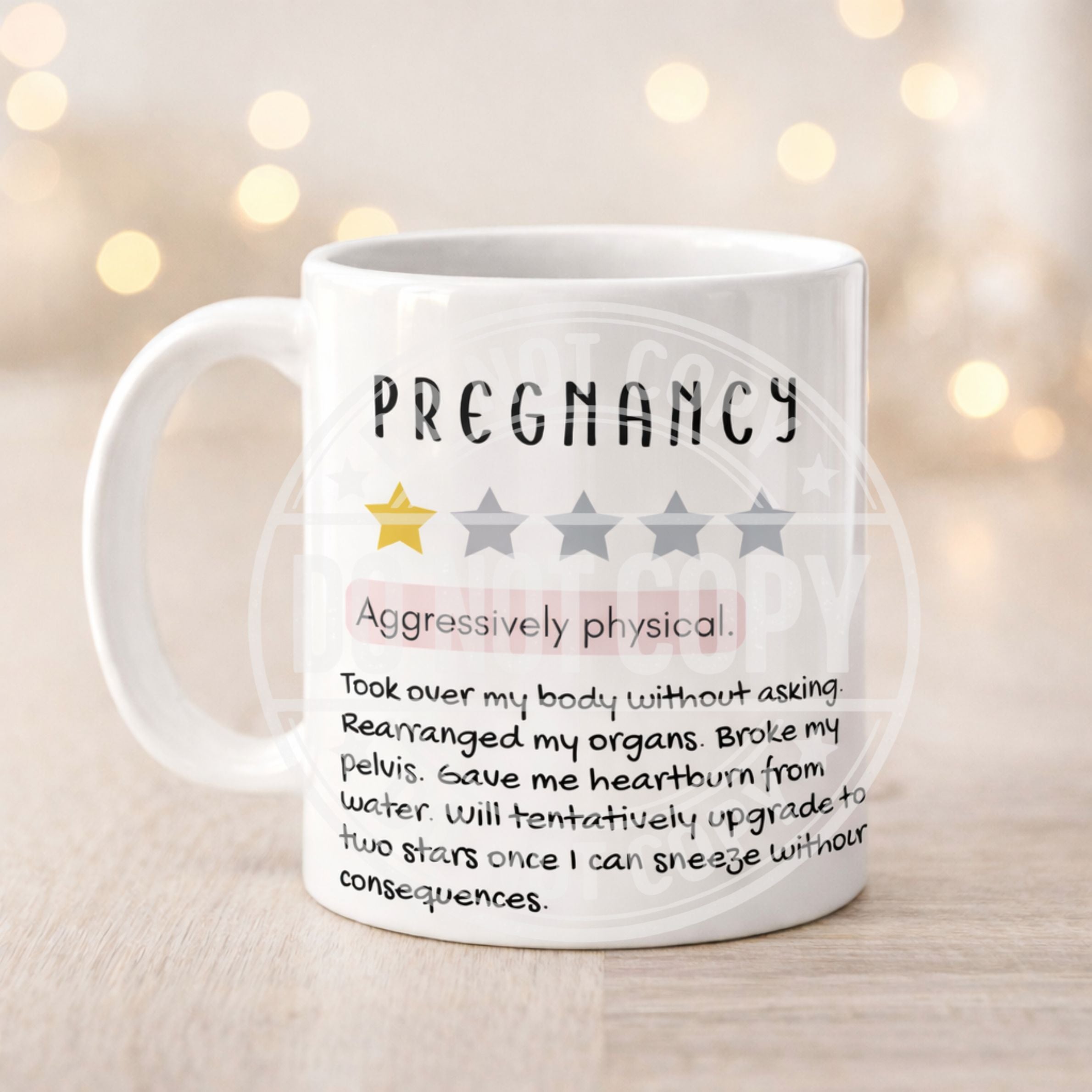 Pregnancy Mug – Non Refundable Funny Mum Gift