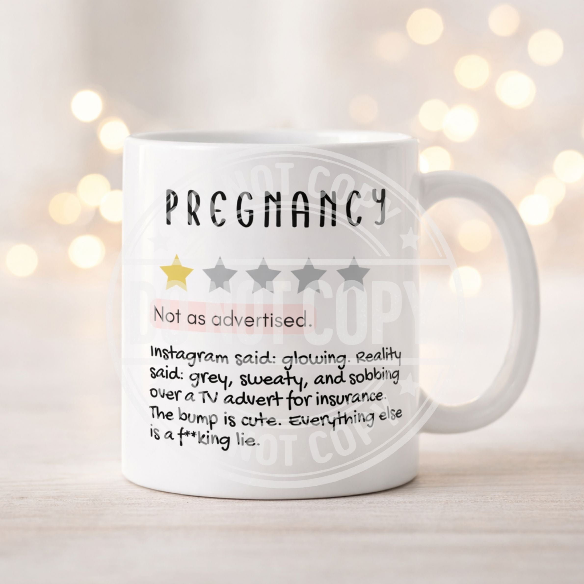 Pregnancy Mug – Non Refundable Funny Mum Gift