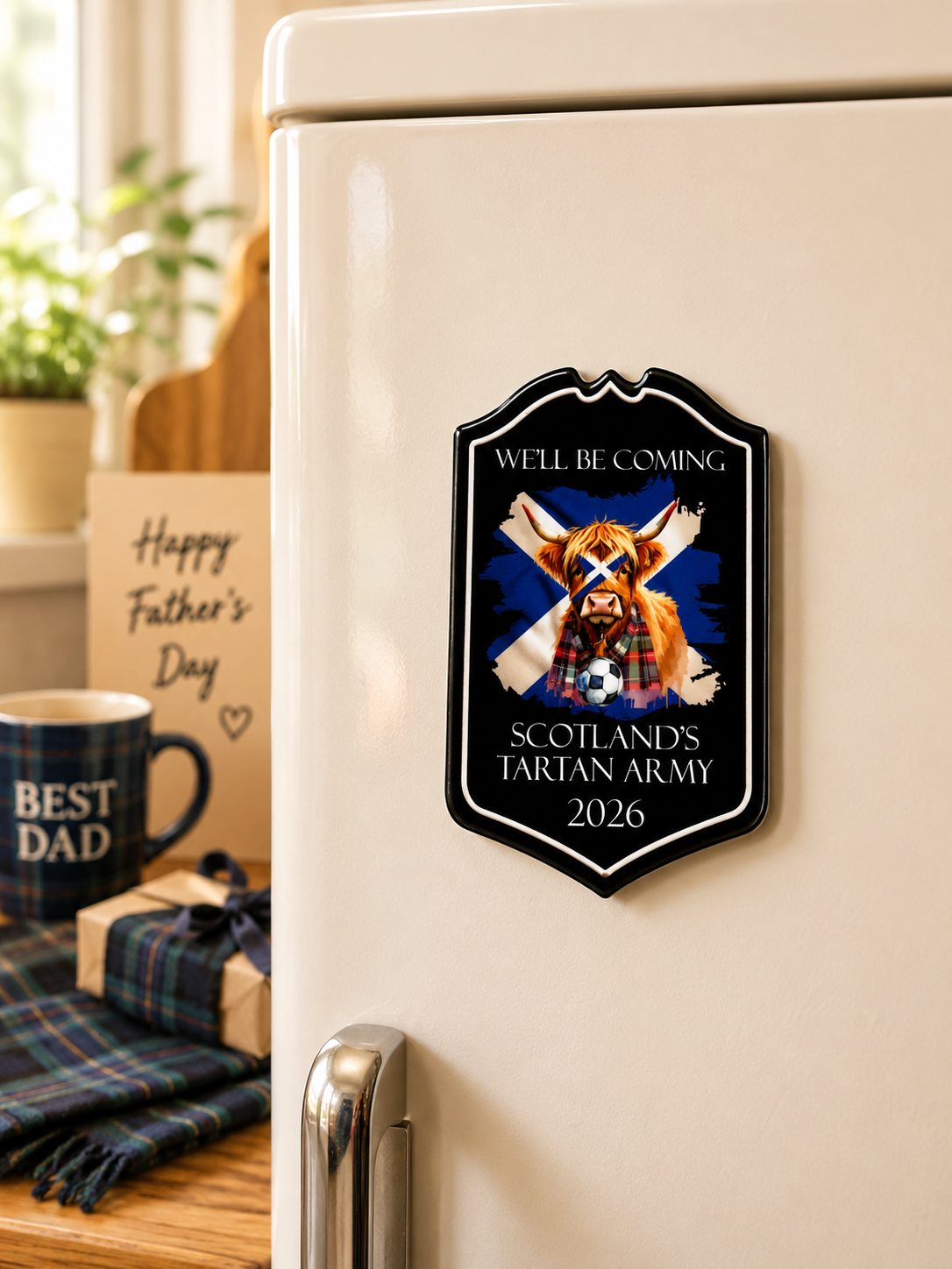 Scotland’s Tartan Army 2026 Fridge Magnet – Scottish Football Supporters Gift